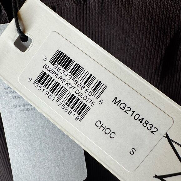 NWT MINKPINK SAMIRA RIB KNIT CULOTTE crop pants size Small - Picture 12 of 12